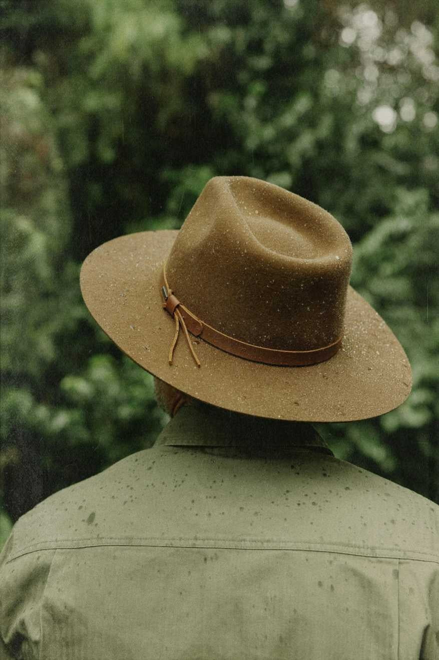 Brixton Hawkins Wthr Guard Cowboy Hat (Unisex) | Coffee