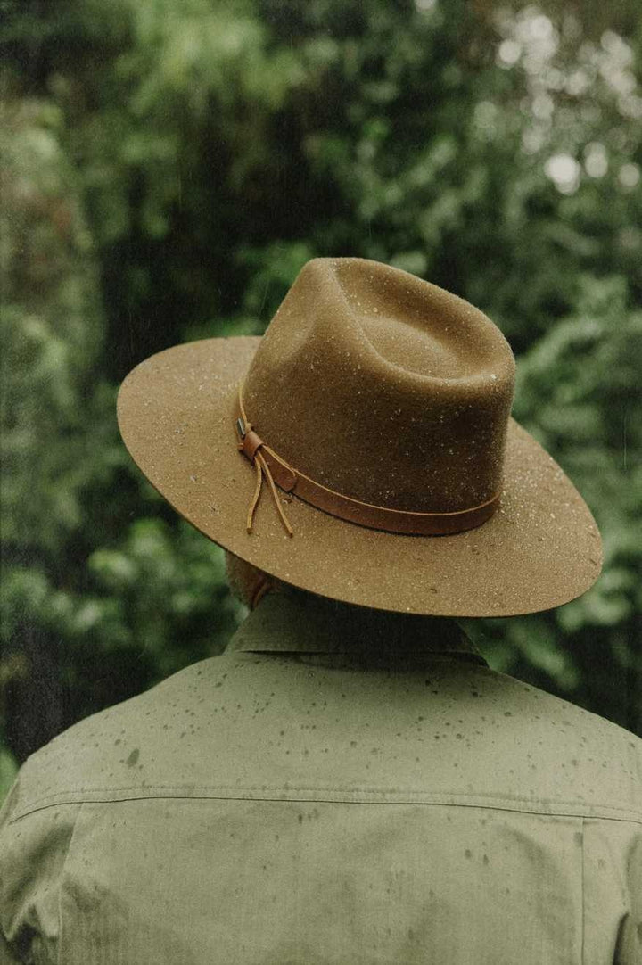 Brixton Hawkins Wthr Guard Cowboy Hat (Unisex) | Coffee