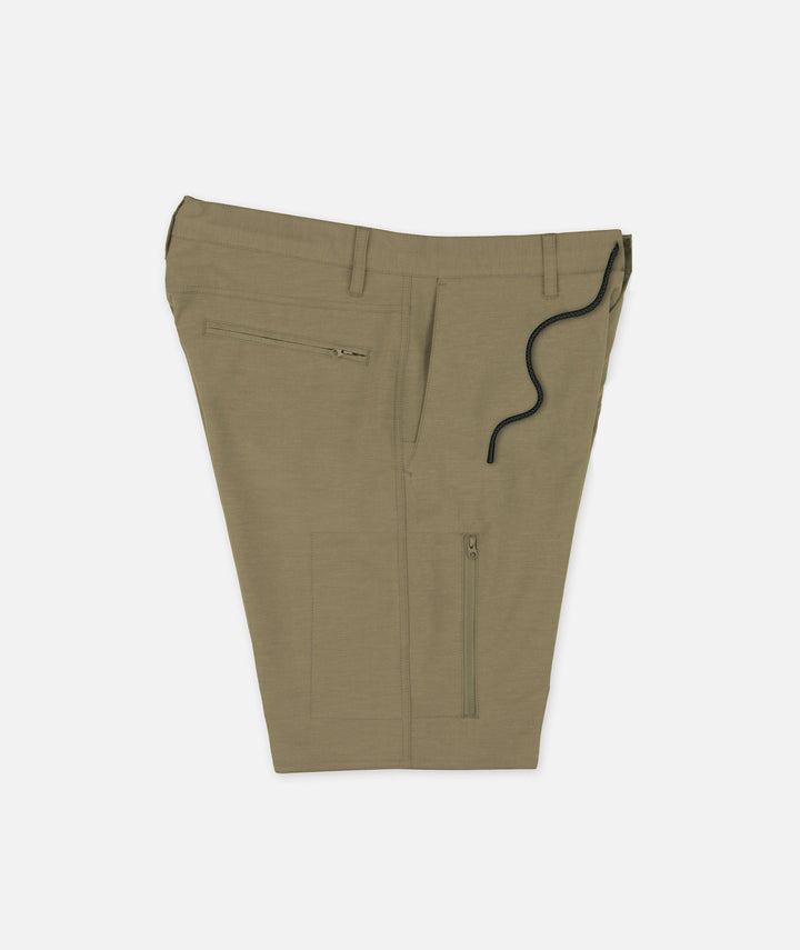 Jetty Polywog Hybrid Walkshort (Mens) | Khaki