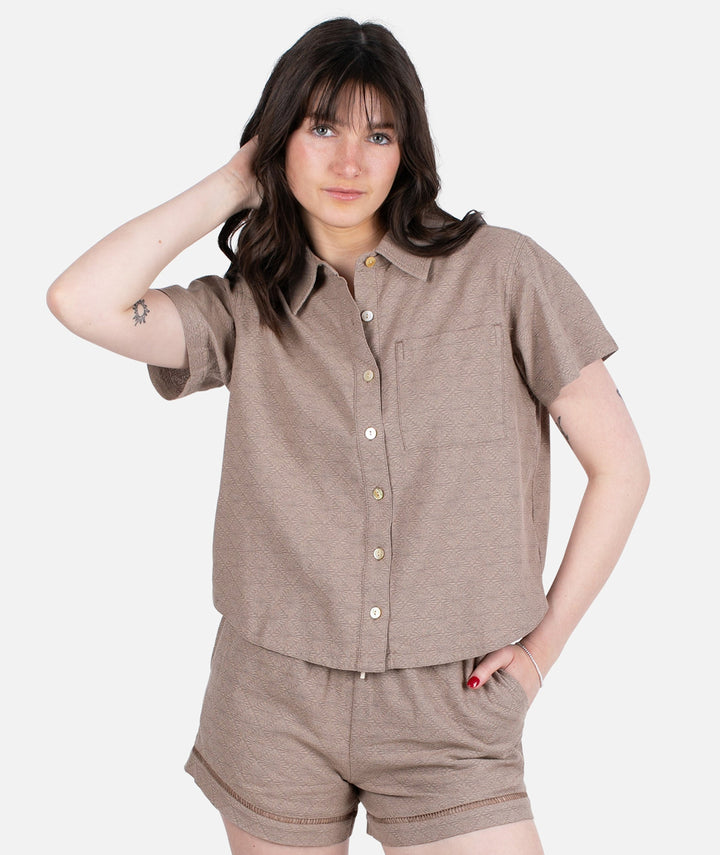 Jetty Cape Cod Jacquard Shirt Tee (Women&