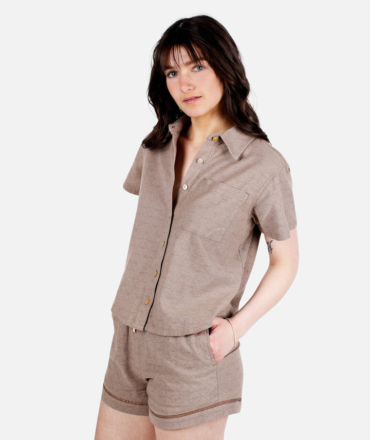 Jetty Cape Cod Jacquard Shirt Tee (Women&