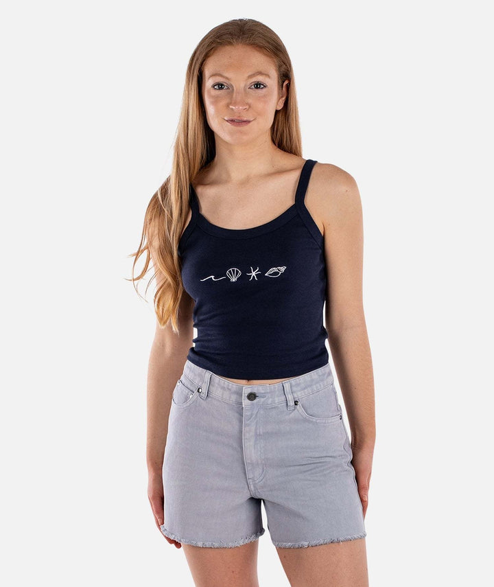 Jetty Coquille Crop Tank (Women&