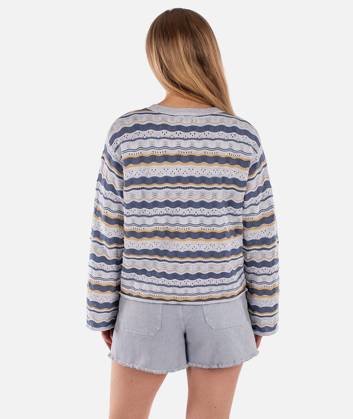 Jetty Lockwood Pointelle Sweater (Womens) | Blue