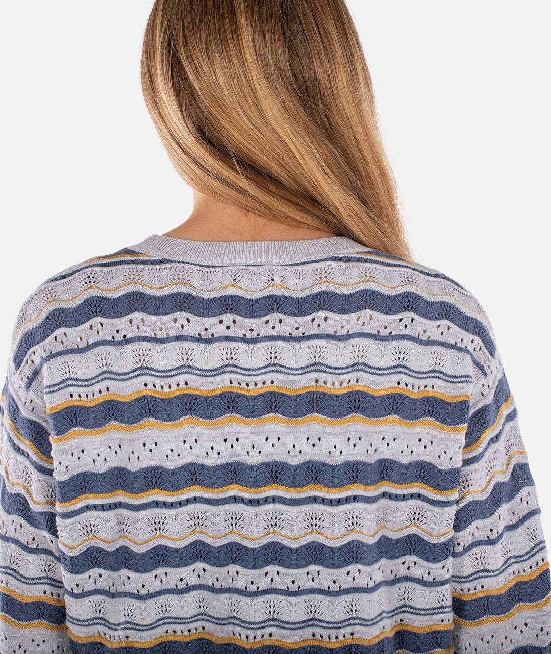 Jetty Lockwood Pointelle Sweater (Womens) | Blue