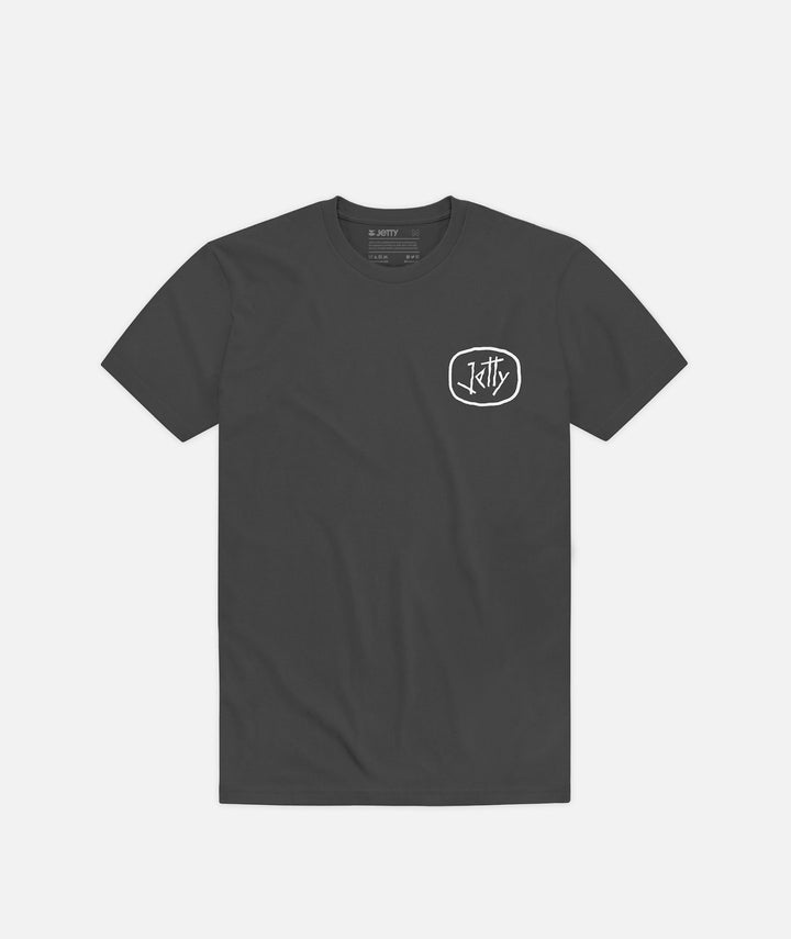 Jetty Davy Tee (Youth) | Charcoal