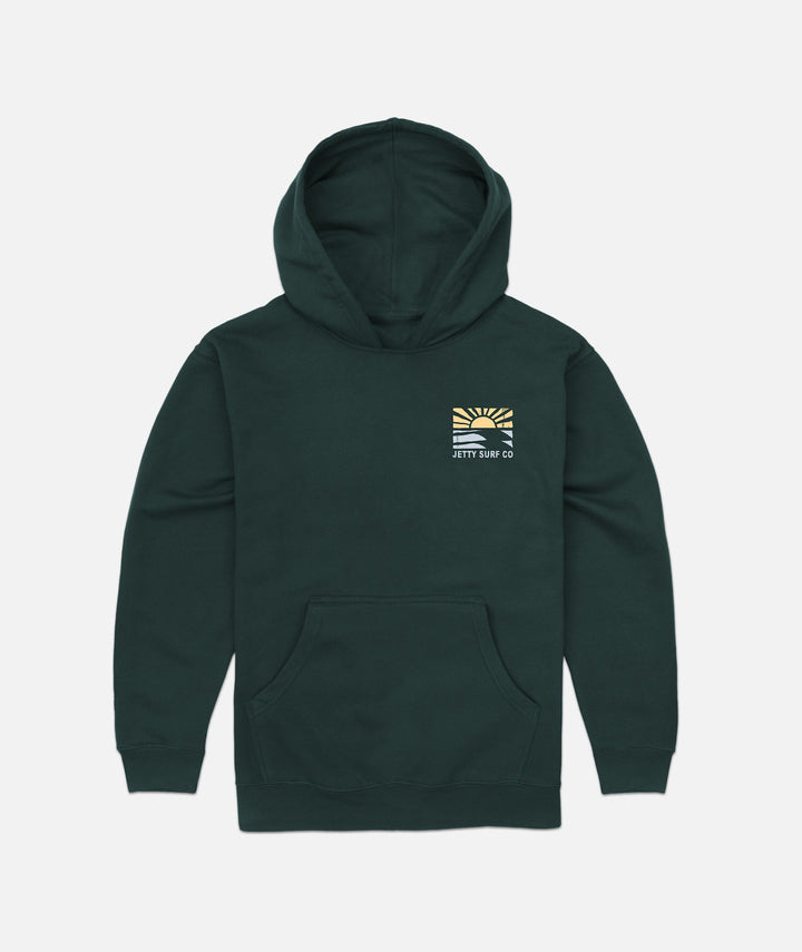 Jetty Retreat Hoodie (Youth) | Forest Green