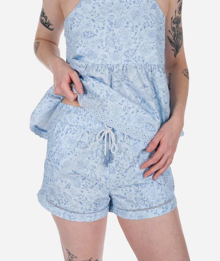 Jetty Dune Cotton Short (Womens) | Blue