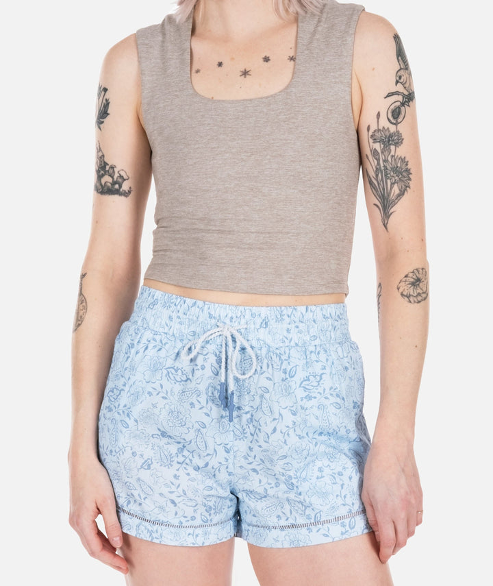 Jetty Dune Cotton Short (Womens) | Blue