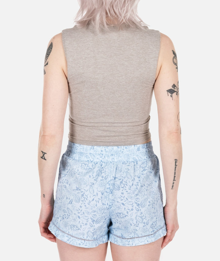 Jetty Dune Cotton Short (Womens) | Blue