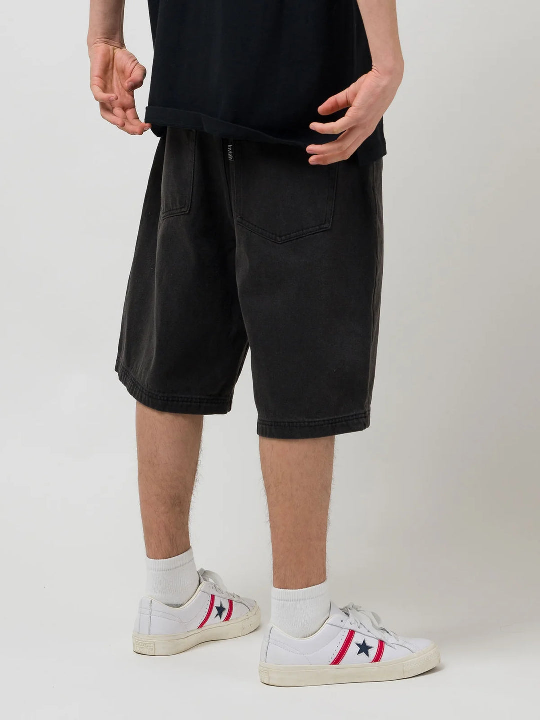 Loviah Jhorts Denim Shorts (Mens) | Black Denim