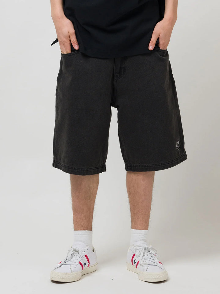 Loviah Jhorts Denim Shorts (Mens) | Black Denim