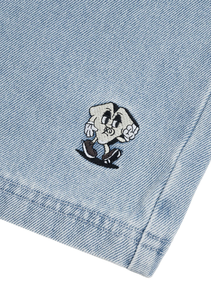 Loviah Jhorts (Mens) | White/Blue Wash