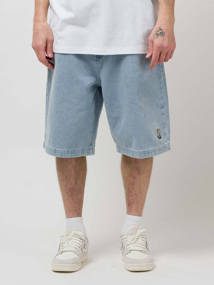 Loviah Jhorts (Mens) | White/Blue Wash