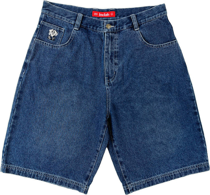 Loviah Jhorts Denim Shorts (Mens) | Indigo Medium Wash
