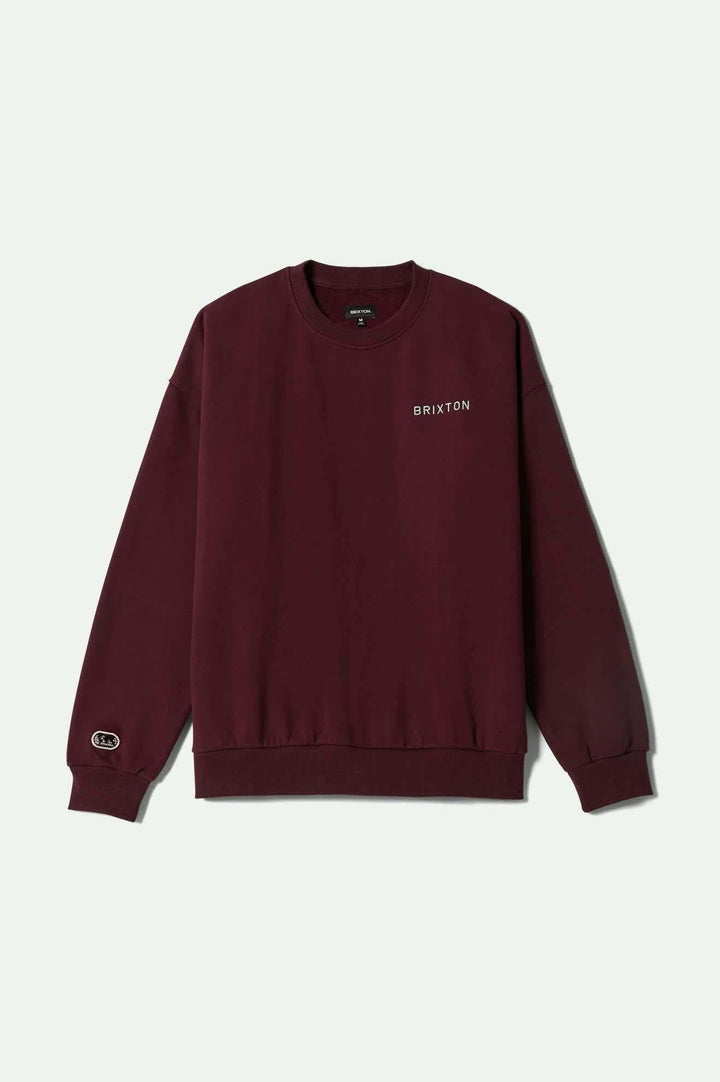 Brixton Embroidered Heavy Weight Crew (Men&
