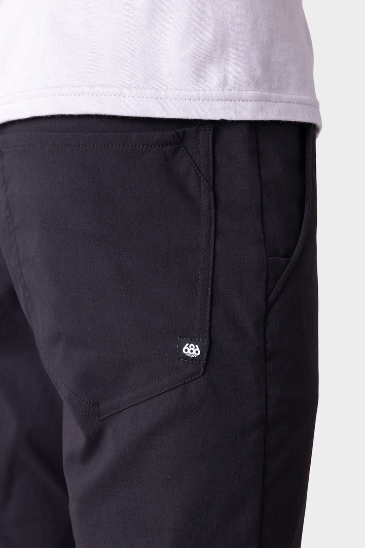686 Everywhere Pant Slim (Mens) | Black