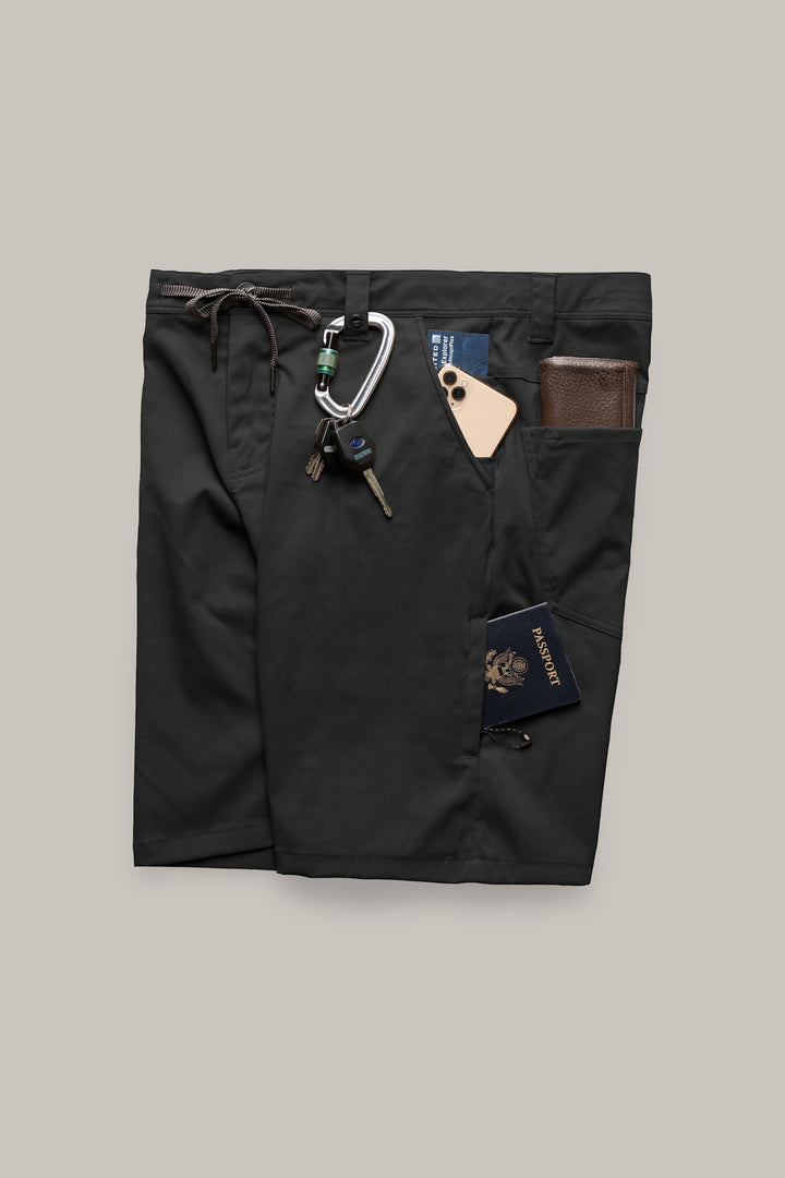 686 Everywhere Hybrid Short 9" (Mens) | Black