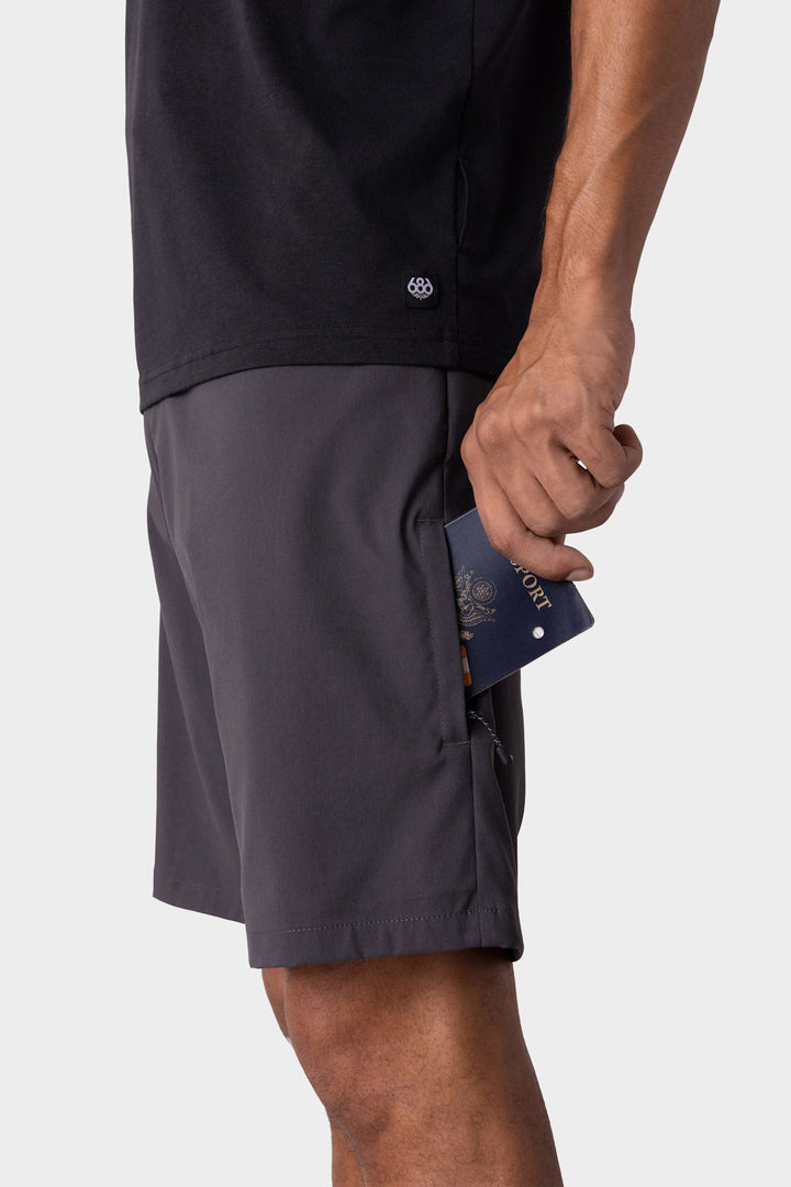 686 Everywhere 11 Short Relax (Mens) | Charcoal