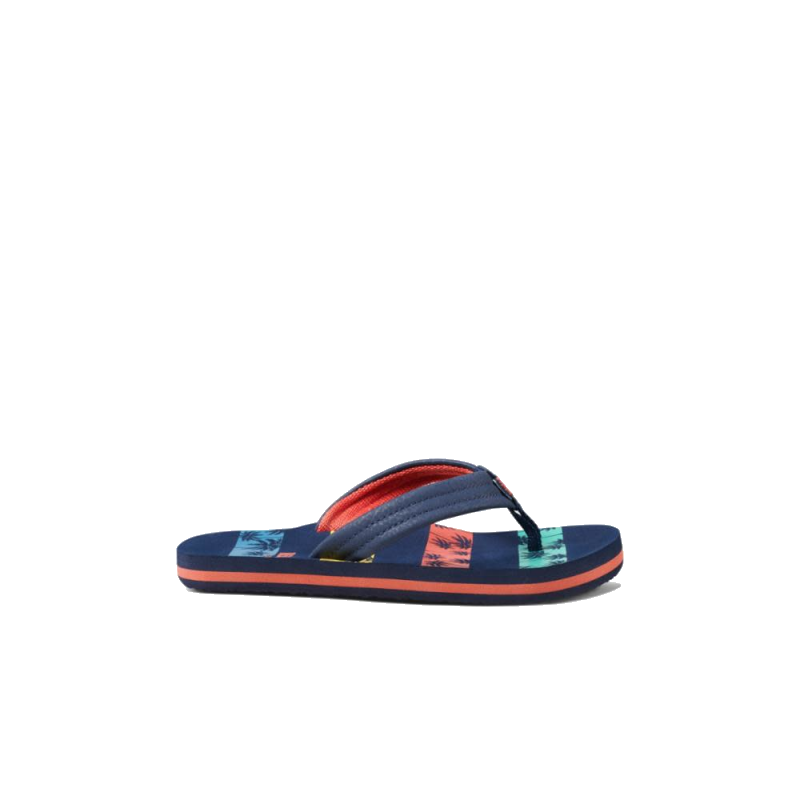 Reef Ahi (Youth) | Navy Palm Stripe