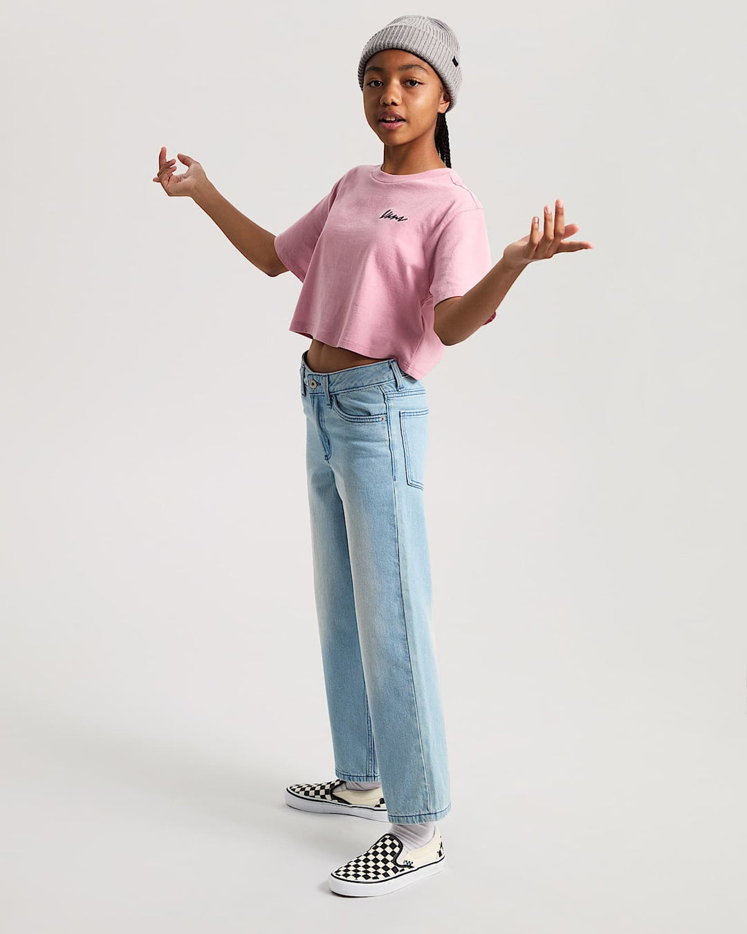 Vans Archived Crop Ss (Youth) | Pink Dawn