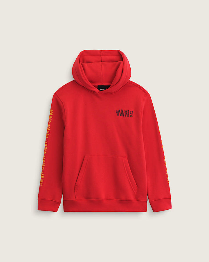 Vans Racing Flames Pullover (Youth) | Crimson Haze