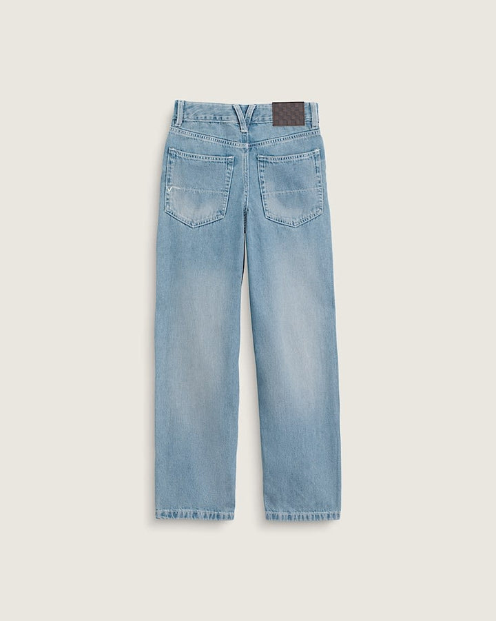 Vans Sirelle Puddle Pants (Youth) | Stonewash Blue
