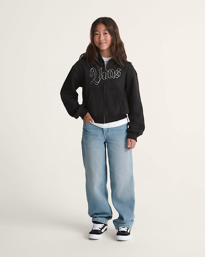 Vans Sirelle Puddle Pants (Youth) | Stonewash Blue