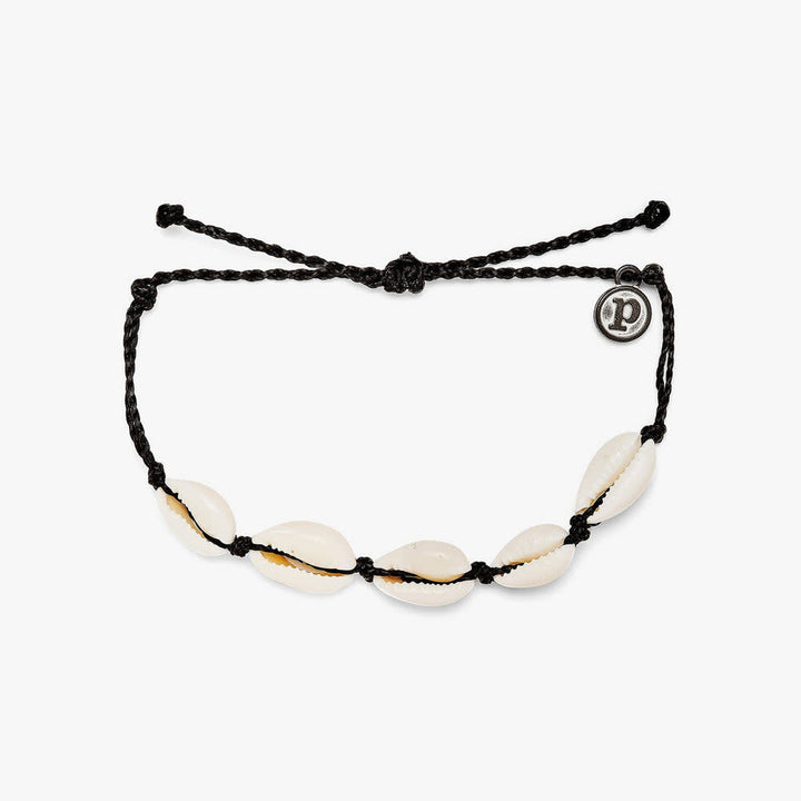 Pura Vida Knotted Cowries Bracelet | Black