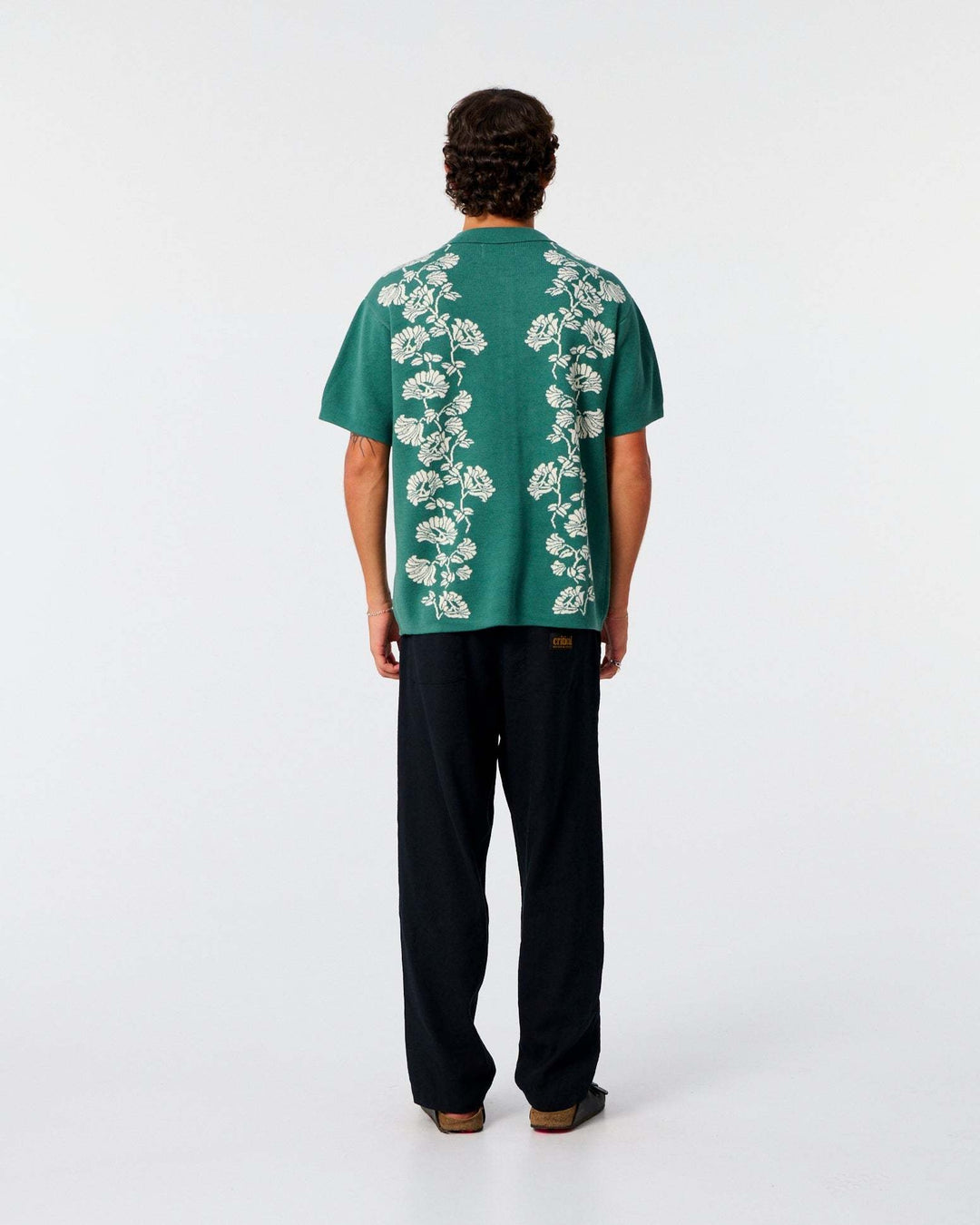 Critical Slide Peace Flower Knit Shirt (Men&