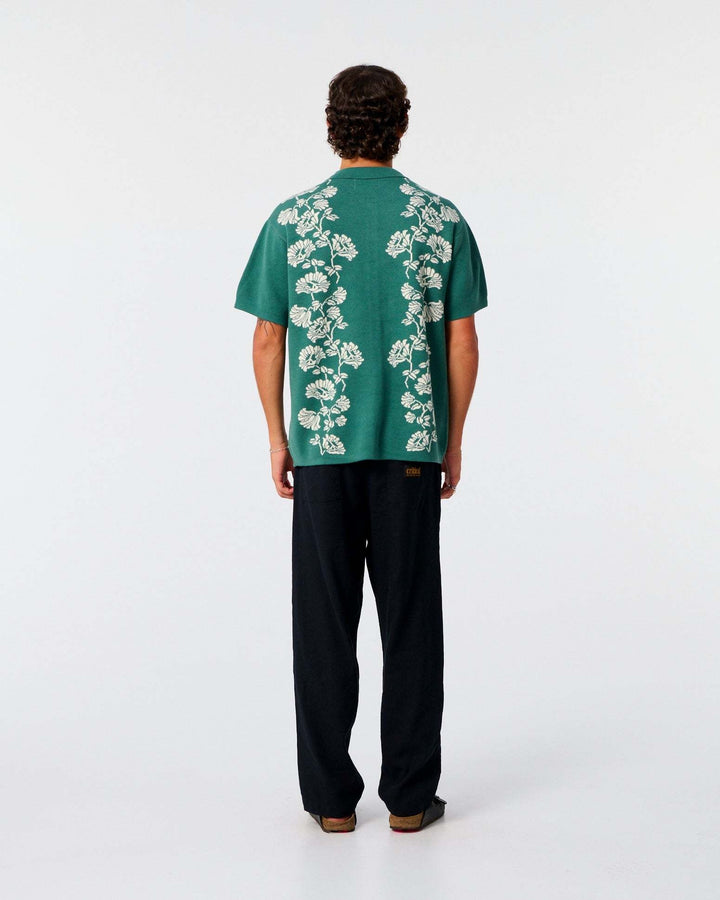 Critical Slide Peace Flower Knit Shirt (Men&