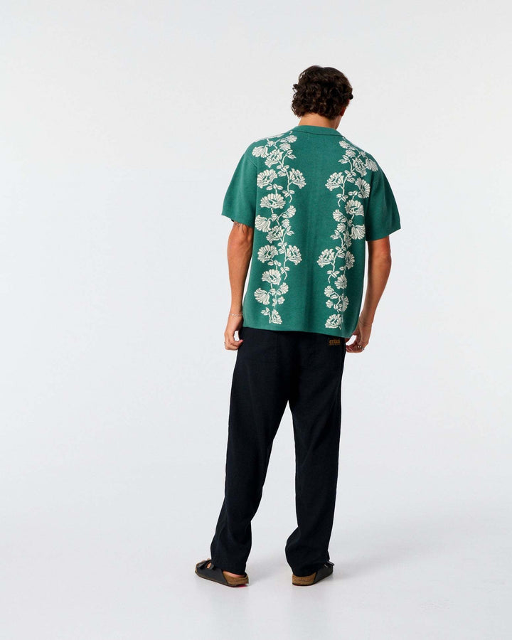 Critical Slide Peace Flower Knit Shirt (Men&