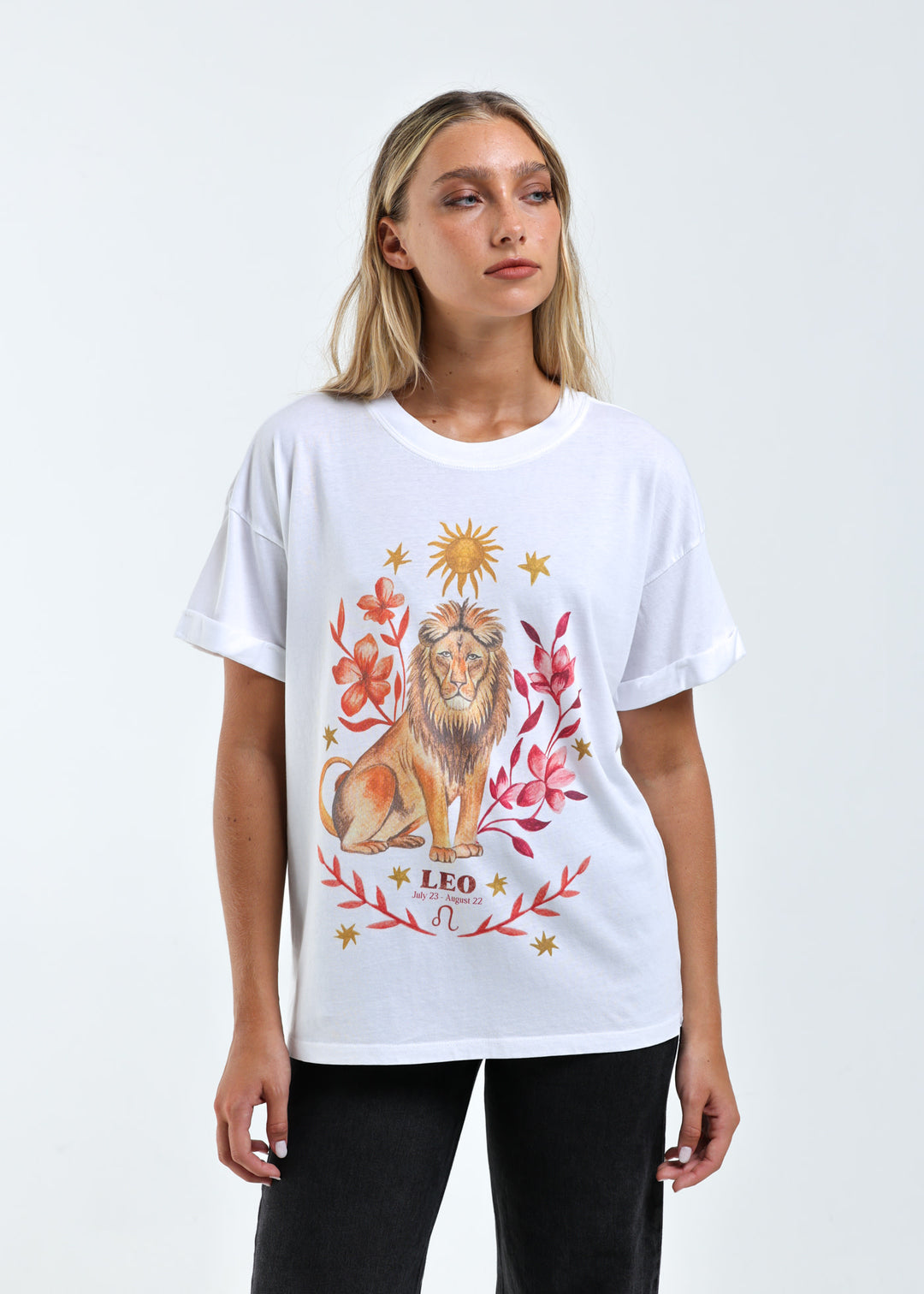 Girl Dangerous Leo Boyfriend Tee (Women&