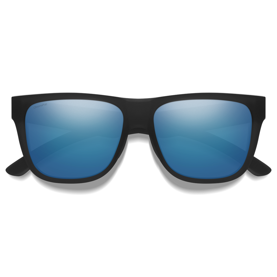 Smith Lowdown 2 Matte Black | ChromaPop Polarized Blue Mirror