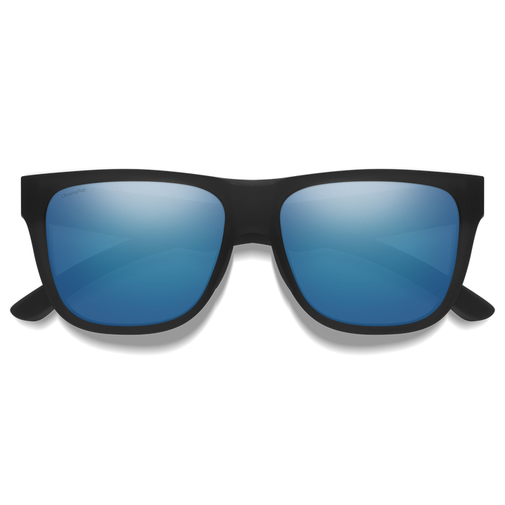 Smith Lowdown 2 Matte Black | ChromaPop Polarized Blue Mirror