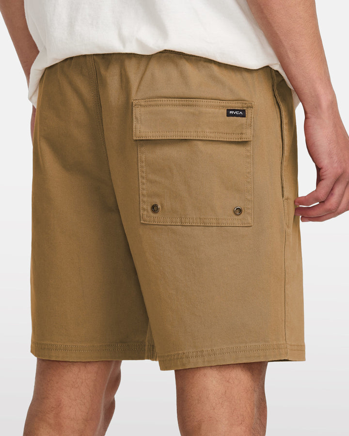 Rvca Escape Elastic Short (Mens) | Camel