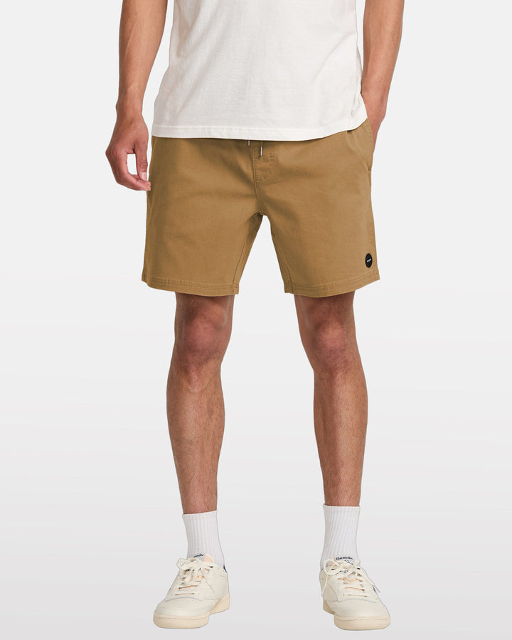 Rvca Escape Elastic Short (Mens) | Camel