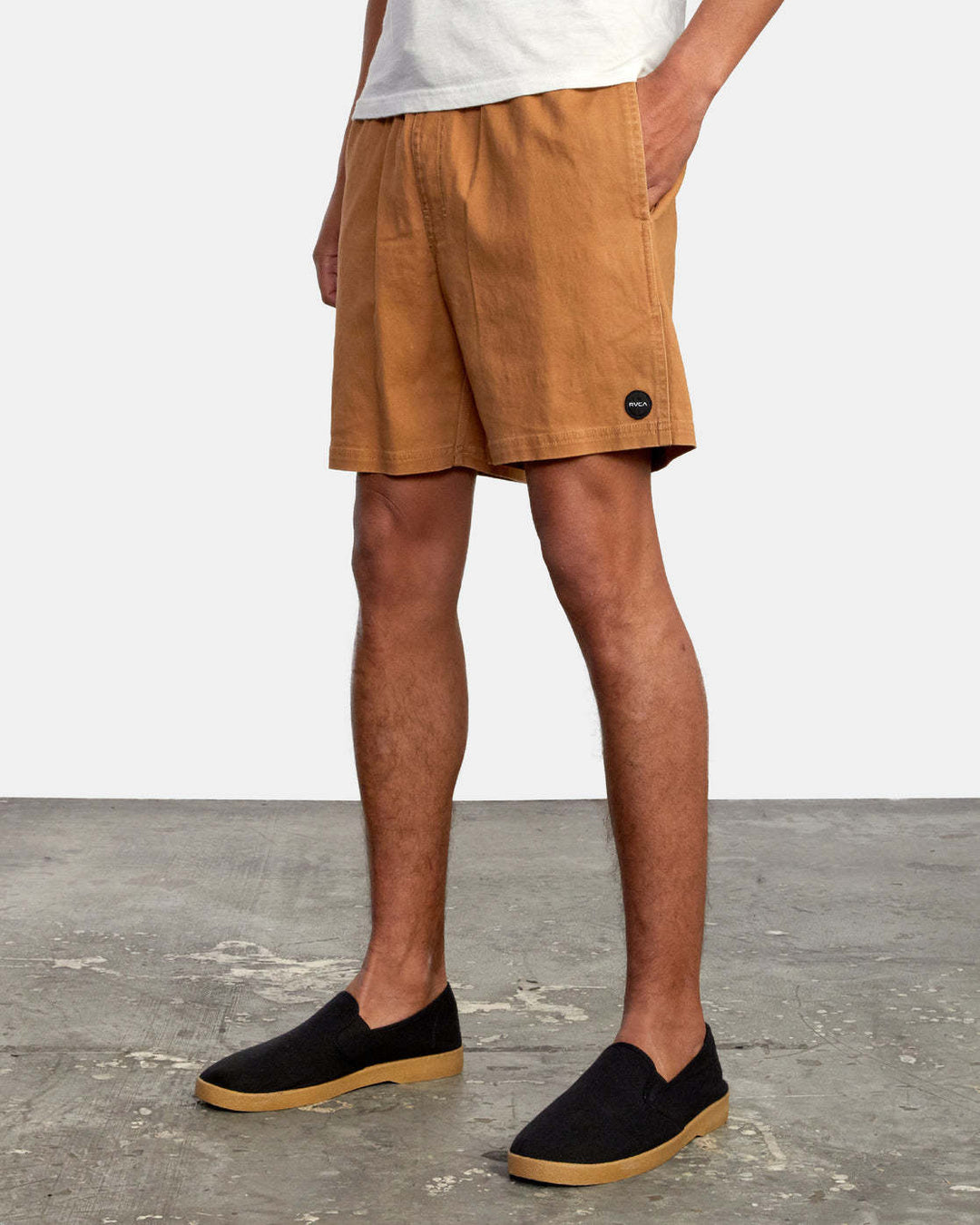 Rvca Escape Elastic Short (Mens) | Camel