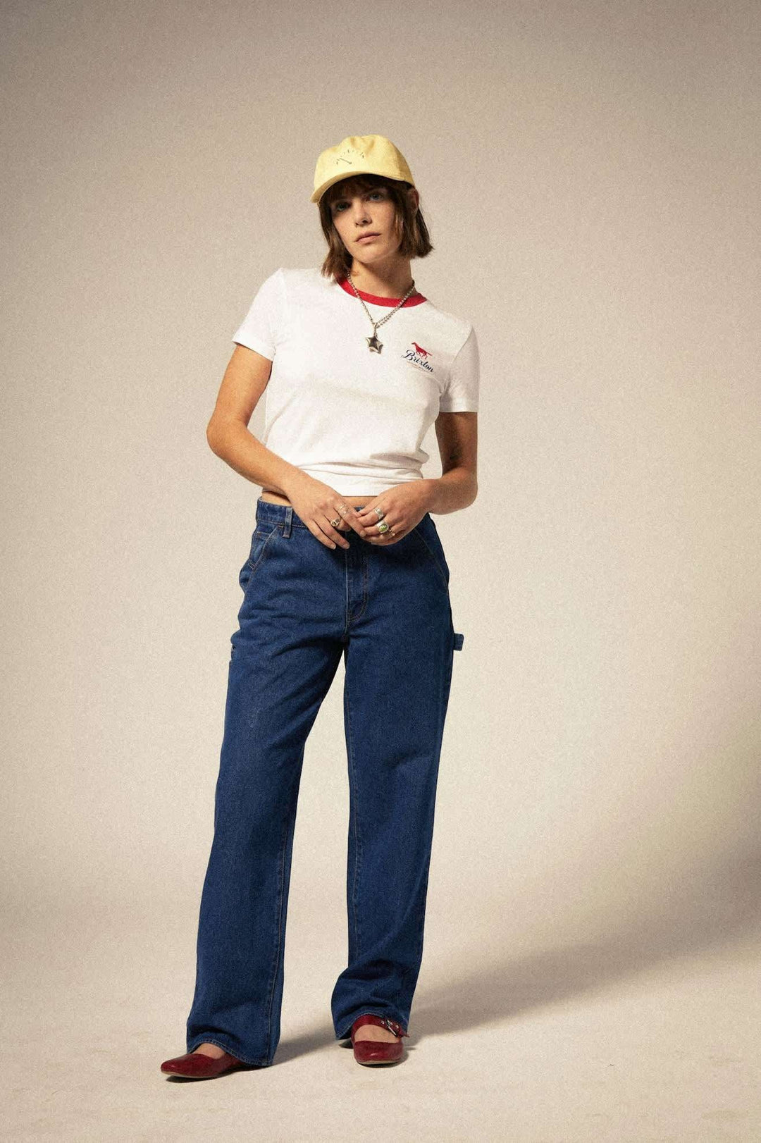 Brixton Essex Painter Pant (Womens) | Medium Denim