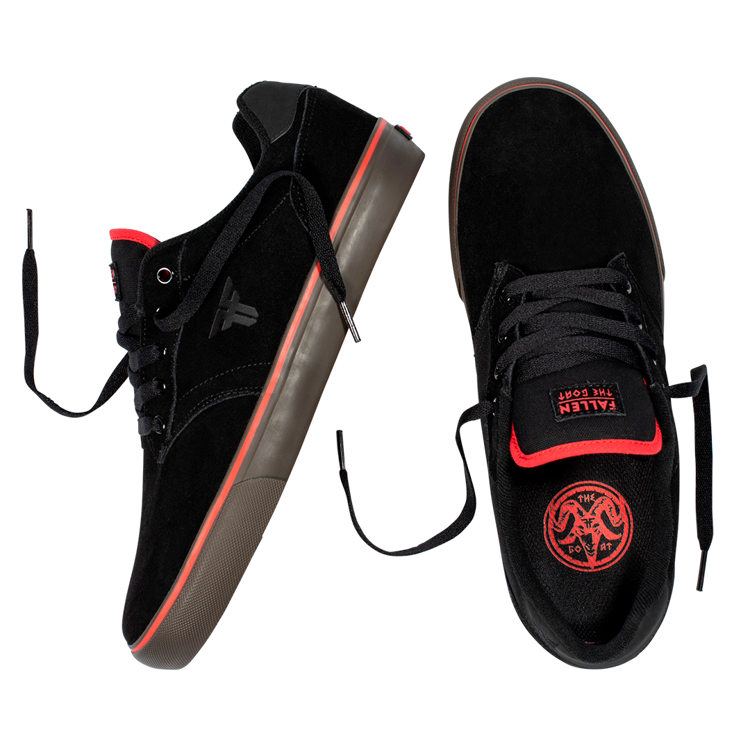 Fallen The Goat Youth Shoes | Black/Red/Gum