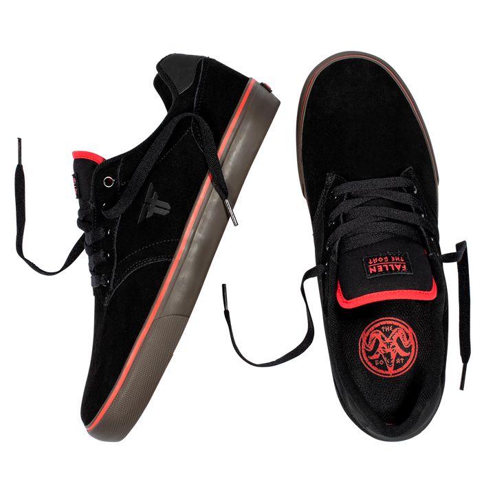 Fallen The Goat Youth Shoes | Black/Red/Gum