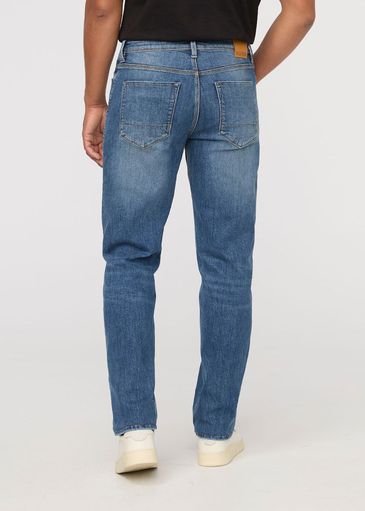 Duer Perf Denim+ Relaxed Straight (Mens) | Dust Storm Indigo