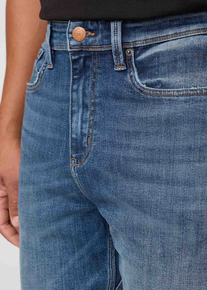 Duer Perf Denim+ Relaxed Straight (Mens) | Dust Storm Indigo