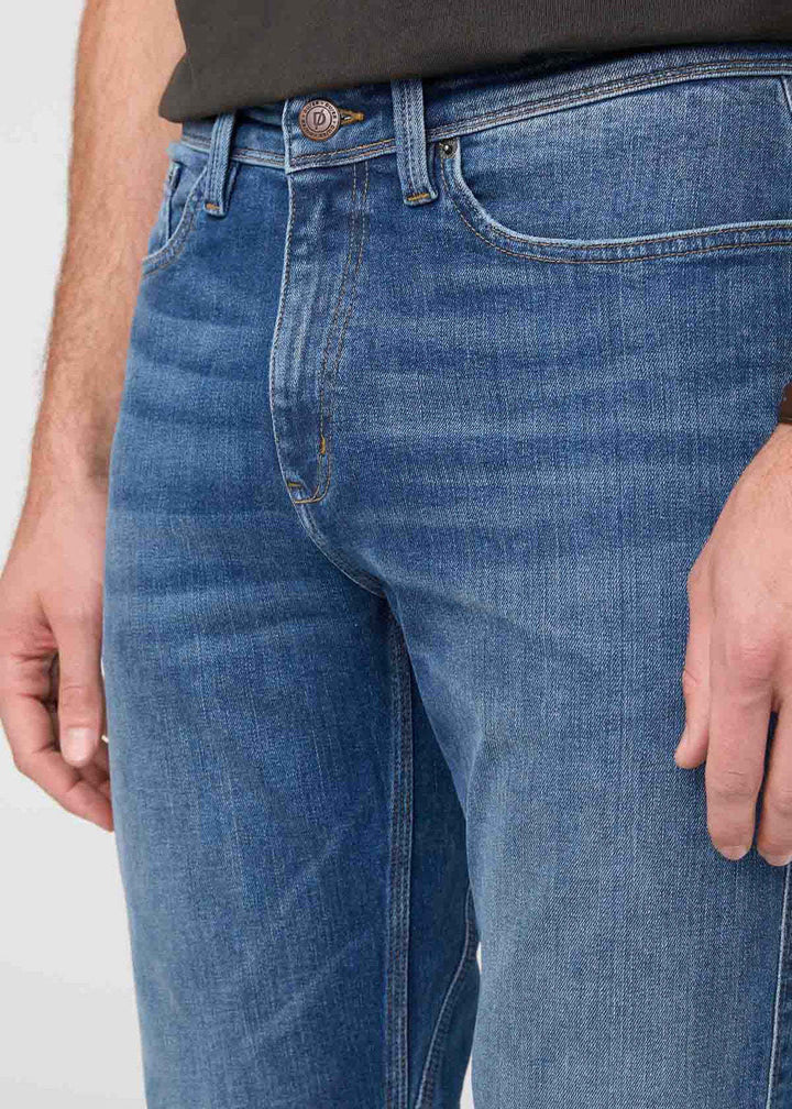 Duer Performance Denim+ Slim Straight (Mens) | Alpine Indigo