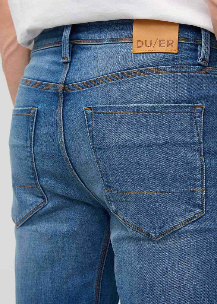 Duer Performance Denim+ Straight (Mens) | Alpine Indigo