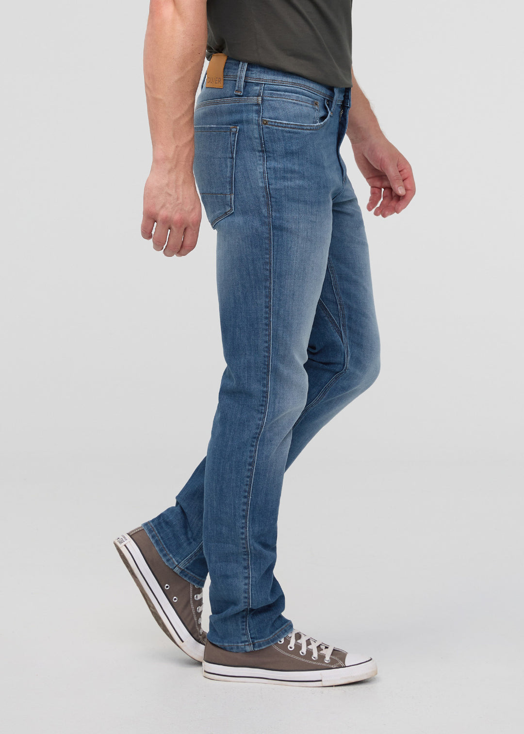 Duer Perf Denim Slim Straight (Mens) | Vintage Cascade