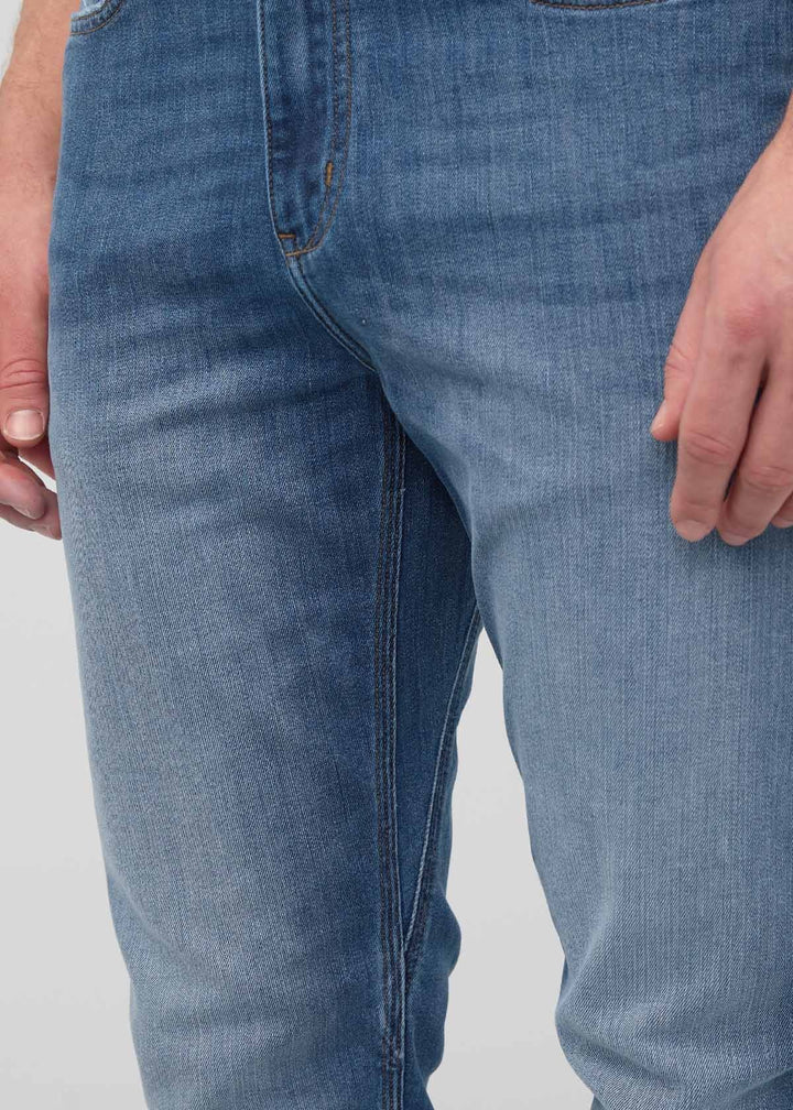 Duer Perf Denim Slim Straight (Mens) | Vintage Cascade