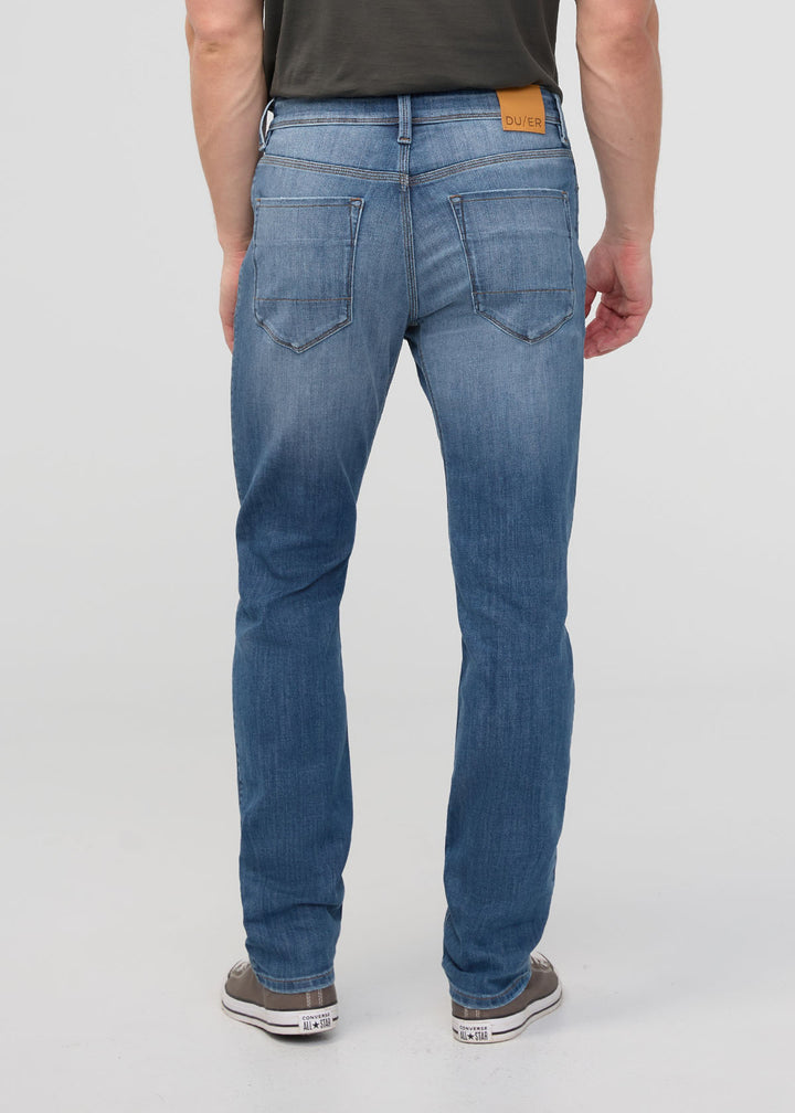 Duer Perf Denim Slim Straight (Mens) | Vintage Cascade