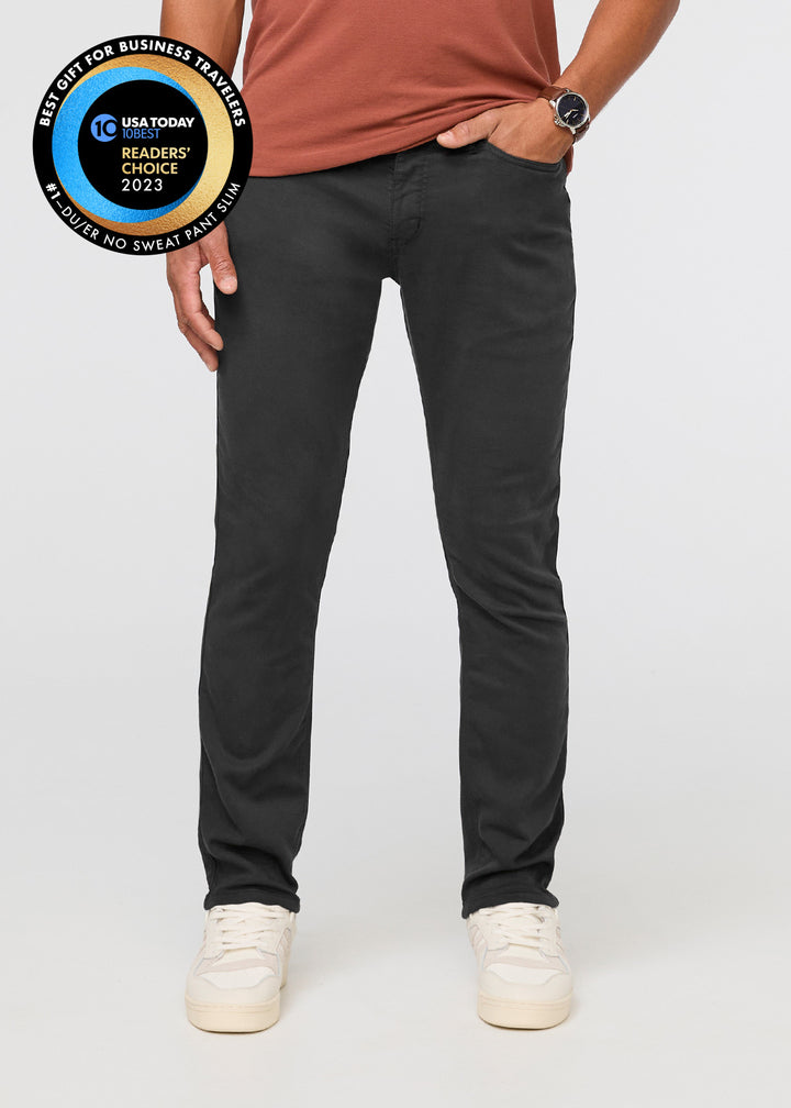 Duer No Sweat Relaxed Taper (Mens) | Slate