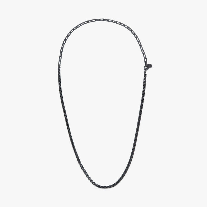 Pura Vida Mens Rolo Chain Necklace | Black