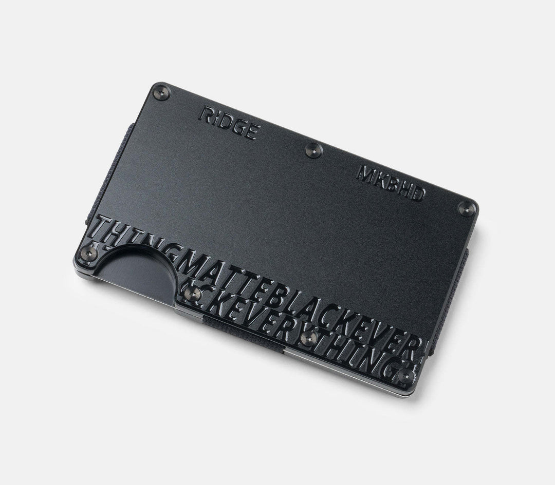 Ridge Aluminum X MKBHD - Both | Matte Black Everything
